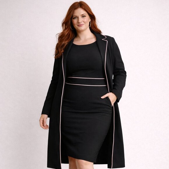 Jessica Dresses & Skirts - Jessica Two-Piece Cocktail Set | Slim-Fitting Dress + Matching Dinner Jacket